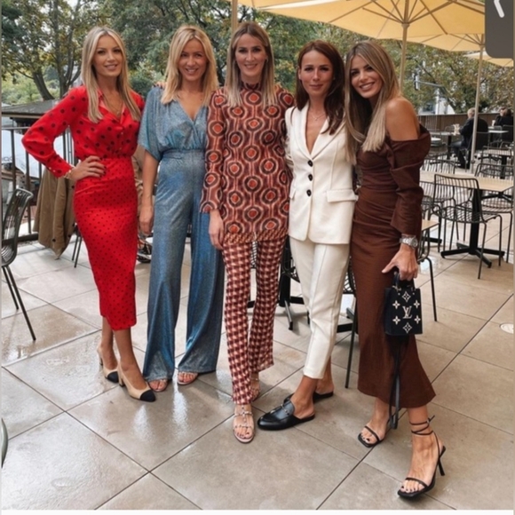 Zara Brown and Cream Checkered Women's Jumpsuit - Picture 7 of 10